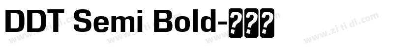 DDT Semi Bold字体转换